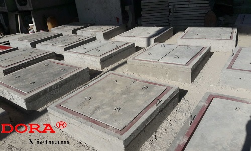 Nắp hố ga bê tông được làm từ một kết hợp chất liệu chính là bê tông và cốt thép