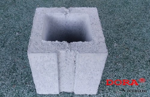 gạch block xây cột