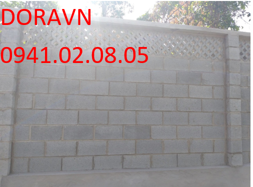 Gạch block xây tường rào