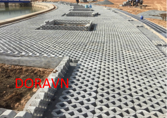 Giá gạch trồng cỏ 8 lỗ