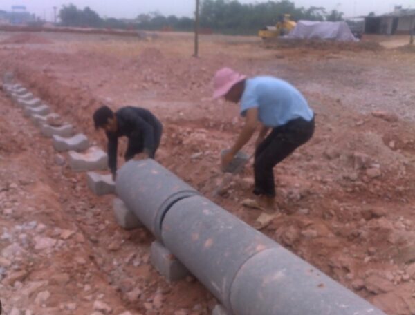 thi công lắp đặt gối cống